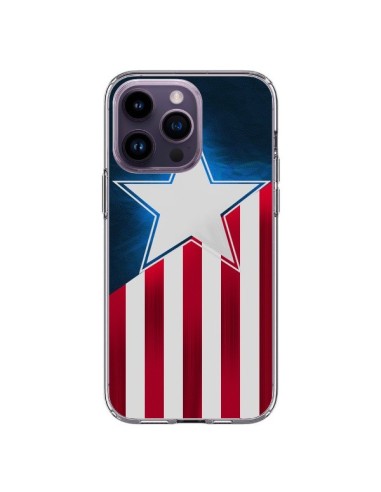 Coque iPhone 14 Pro Max Captain America - Eleaxart