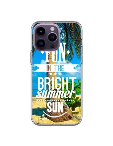 Coque iPhone 14 Pro Max Fun Summer Sun _té - Eleaxart