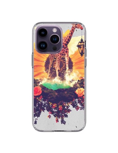 iPhone 14 Pro Max Case Giraffe Flowers - Eleaxart