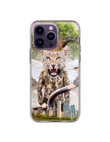 Coque iPhone 14 Pro Max Hear Me Roar Leopard - Eleaxart