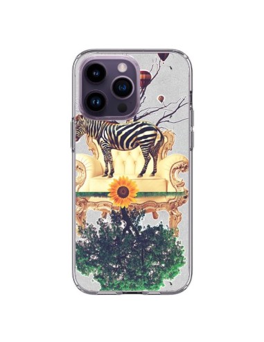 Coque iPhone 14 Pro Max Zebre The World - Eleaxart