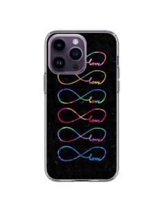 Cover iPhone 14 Pro Max Amore Forever Infinito Nero -...