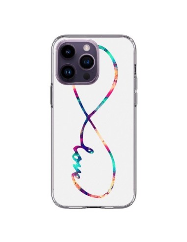 Coque iPhone 14 Pro Max Love Forever Infini Couleur - Eleaxart