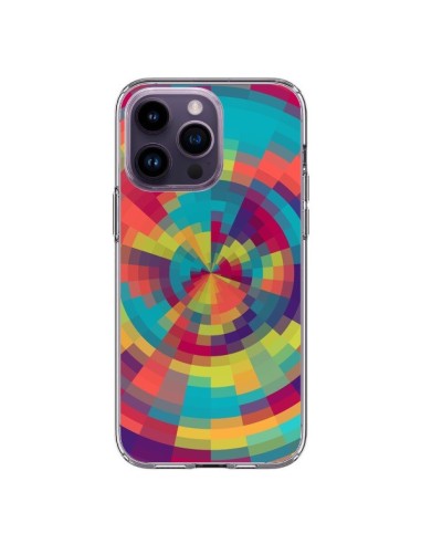 iPhone 14 Pro Max Case Color Spiral Red Green - Eleaxart