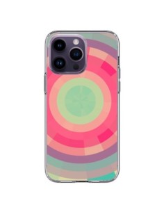Cover iPhone 14 Pro Max Spirale di Colori Rosa Verde -...