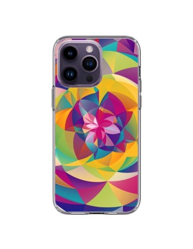 Coque iPhone 14 Pro Max Acid Blossom Fleur - Eleaxart