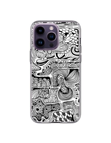 iPhone 14 Pro Max Case Reflet Black and White - Eleaxart