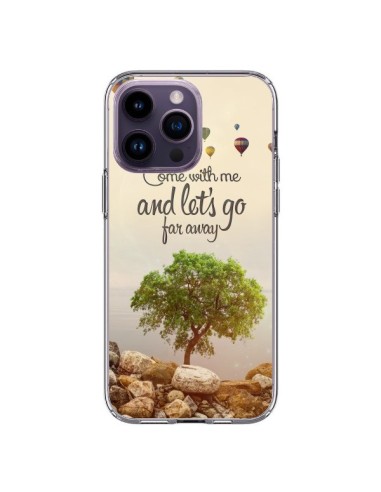 Coque iPhone 14 Pro Max Let's Go Far Away Ballons - Eleaxart