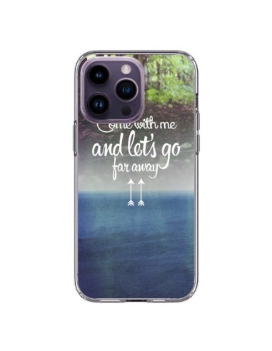 Coque iPhone 14 Pro Max Let's Go Far Away Forest Foret - Eleaxart