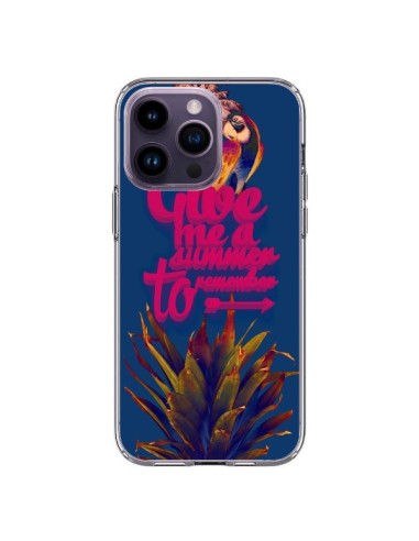 Coque iPhone 14 Pro Max Give me a summer to remember souvenir paysage - Eleaxart