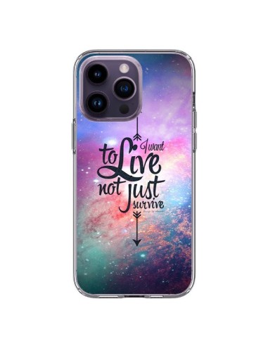 Cover iPhone 14 Pro Max I want to live Voglio Vivere - Eleaxart