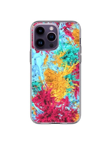 Coque iPhone 14 Pro Max Splashes Peintures - Eleaxart
