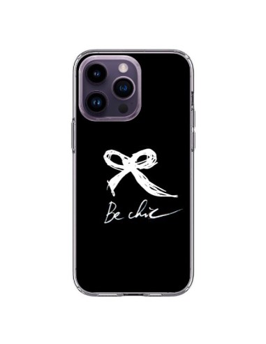 Coque iPhone 14 Pro Max Be Chic Noeud Papillon Blanc -  Léa Clément