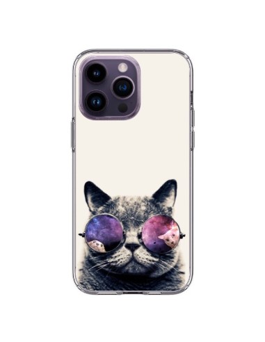 Coque iPhone 14 Pro Max Chat à lunettes - Gusto NYC