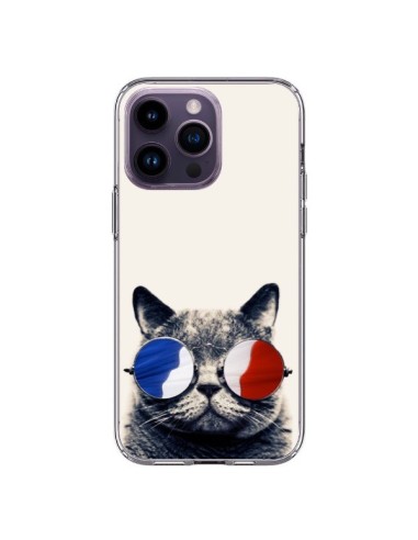 Cover iPhone 14 Pro Max Gatto con occhiali - Gusto NYC