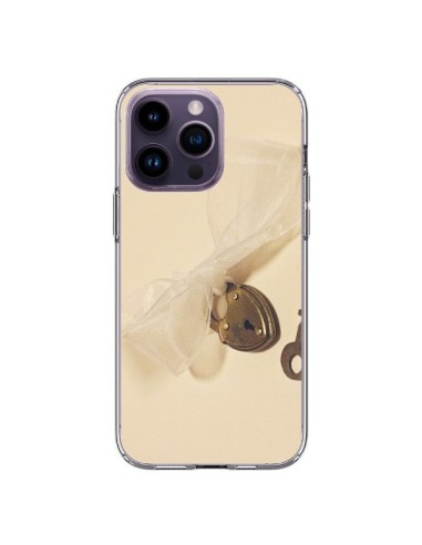 Coque iPhone 14 Pro Max Key to my heart Clef Amour - Irene Sneddon