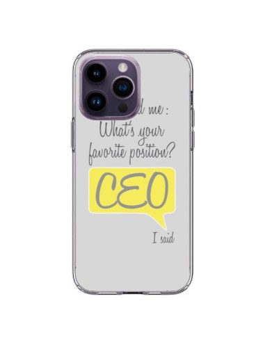 iPhone 14 Pro Max Case What's your favorite position CEO I said, Yellow - Shop Gasoline