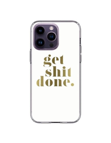 iPhone 14 Pro Max Case Get Shit Done Gold - Shop Gasoline