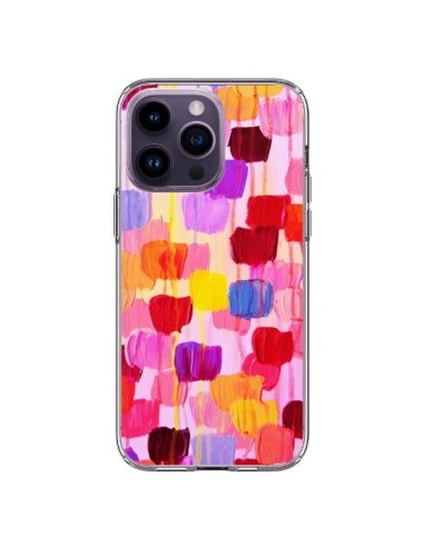 Coque iPhone 14 Pro Max Pois Roses Dottie - Ebi Emporium