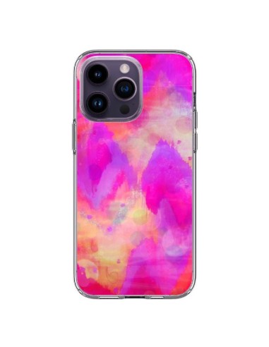 Coque iPhone 14 Pro Max Coeur Tribal Rose - Ebi Emporium