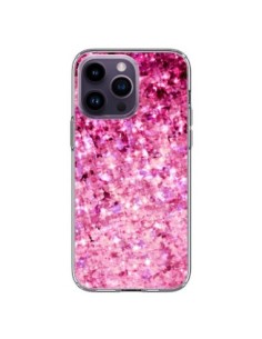 Coque iPhone 14 Pro Max Romance Me Paillettes Roses - Ebi...
