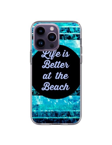 Cover iPhone 14 Pro Max Life is Better at The Beach - Ebi Emporium