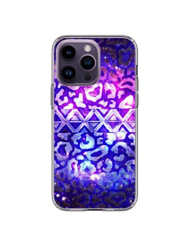 Coque iPhone 14 Pro Max Tribal Leopard Galaxy - Ebi Emporium