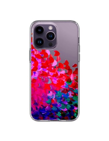 Coque iPhone 14 Pro Max Creation in Color Pink Rose Transparente - Ebi Emporium