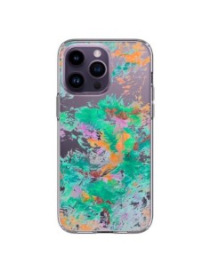 Cover iPhone 14 Pro Max Sirena Fiori Trasparente - Ebi...