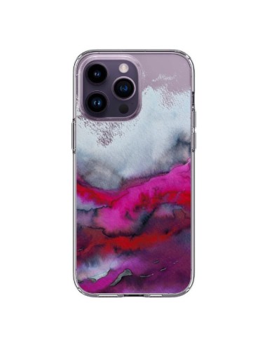 Coque iPhone 14 Pro Max Winter Waves Vagues Hiver Transparente - Ebi Emporium