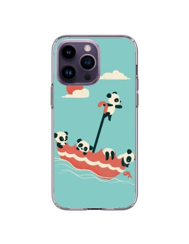 Coque iPhone 14 Pro Max Parapluie Flottant Panda - Jay Fleck
