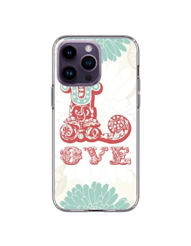 Coque iPhone 14 Pro Max Love Fleurs Flourish - Javier Martinez