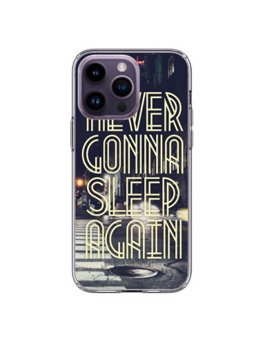 Coque iPhone 14 Pro Max Never Gonna Sleep New York City - Javier Martinez
