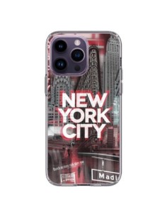 Coque iPhone 14 Pro Max New York City Rouge - Javier...