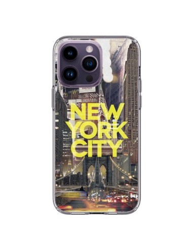 Coque iPhone 14 Pro Max New York City Jaune - Javier Martinez