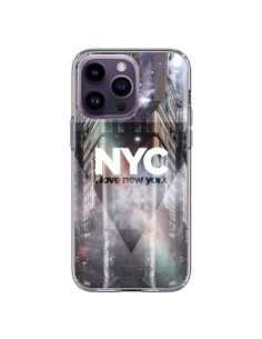 Cover iPhone 14 Pro Max I Love New York City Viola -...