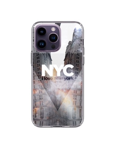 Coque iPhone 14 Pro Max I Love New York City Orange - Javier Martinez