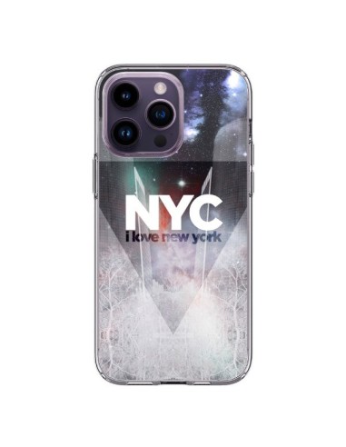 Coque iPhone 14 Pro Max I Love New York City Bleu - Javier Martinez