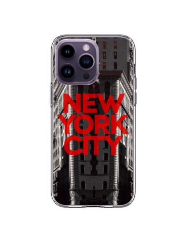 Coque iPhone 14 Pro Max New York City Rouge - Javier Martinez