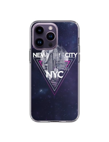 Coque iPhone 14 Pro Max New York City Triangle Rose - Javier Martinez