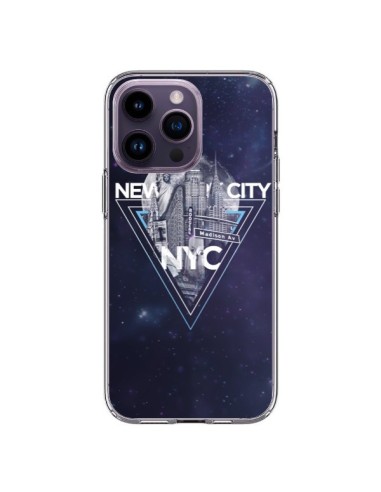 Coque iPhone 14 Pro Max New York City Triangle Bleu - Javier Martinez
