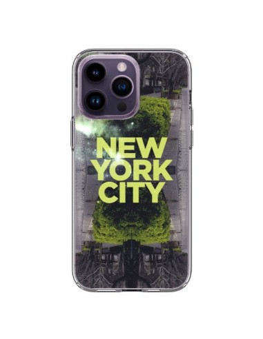 Coque iPhone 14 Pro Max New York City Vert - Javier Martinez
