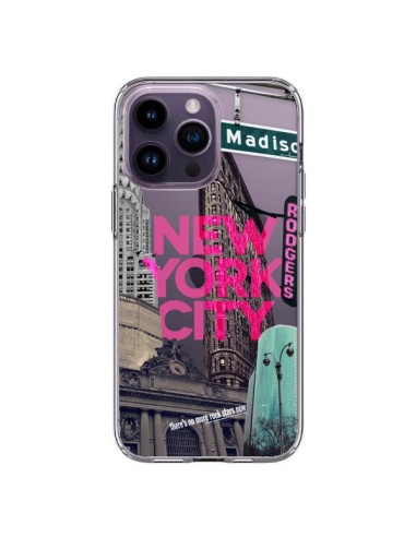 Coque iPhone 14 Pro Max New Yorck City NYC Transparente - Javier Martinez
