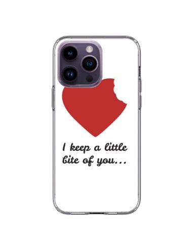 Coque iPhone 14 Pro Max I Keep a little bite of you Coeur Love Amour - Julien Martinez