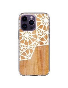Coque iPhone 14 Pro Max Frozen Stars Etoile Bois Azteque...