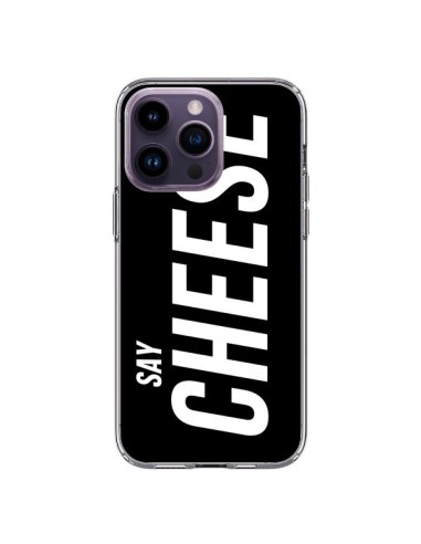 Coque iPhone 14 Pro Max Say Cheese Smile Noir - Jonathan Perez