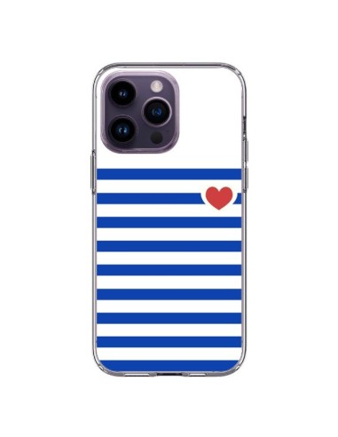 Coque iPhone 14 Pro Max Mariniere Coeur - Jonathan Perez