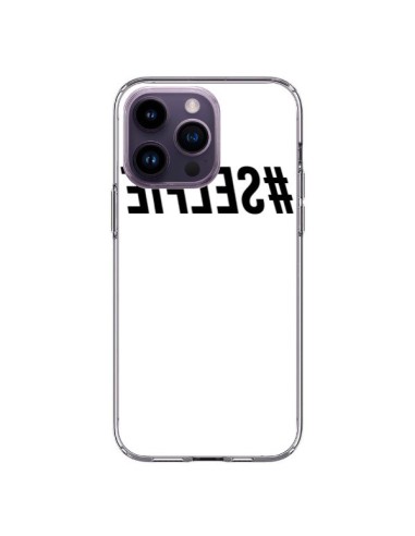 Coque iPhone 14 Pro Max Hashtag Selfie Noir Inversé - Jonathan Perez