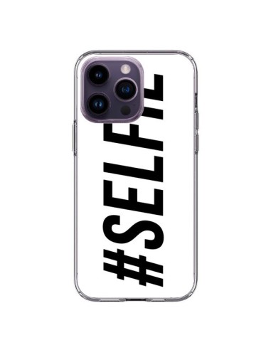 Coque iPhone 14 Pro Max Hashtag Selfie Blanc Horizontal - Jonathan Perez