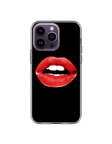 Coque iPhone 14 Pro Max Lèvres Rouges - Jonathan Perez